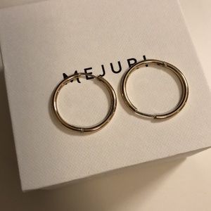 Mejuri 14 yellow gold large hoops - BRAND NEW NEVER WORN
